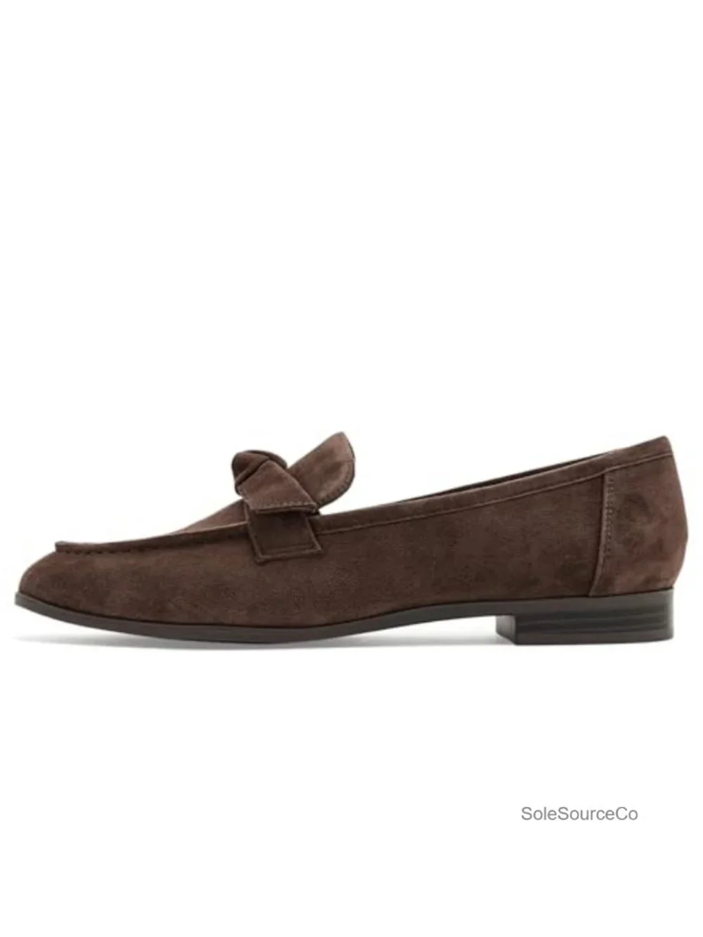 Suede Slip-On Loafer with Bow Detail for Business Casual Wear